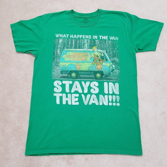 Scooby-doo What Happens In The Van Stays In The Van Unisex Size Medium T-shirt - Picture 1 of 8